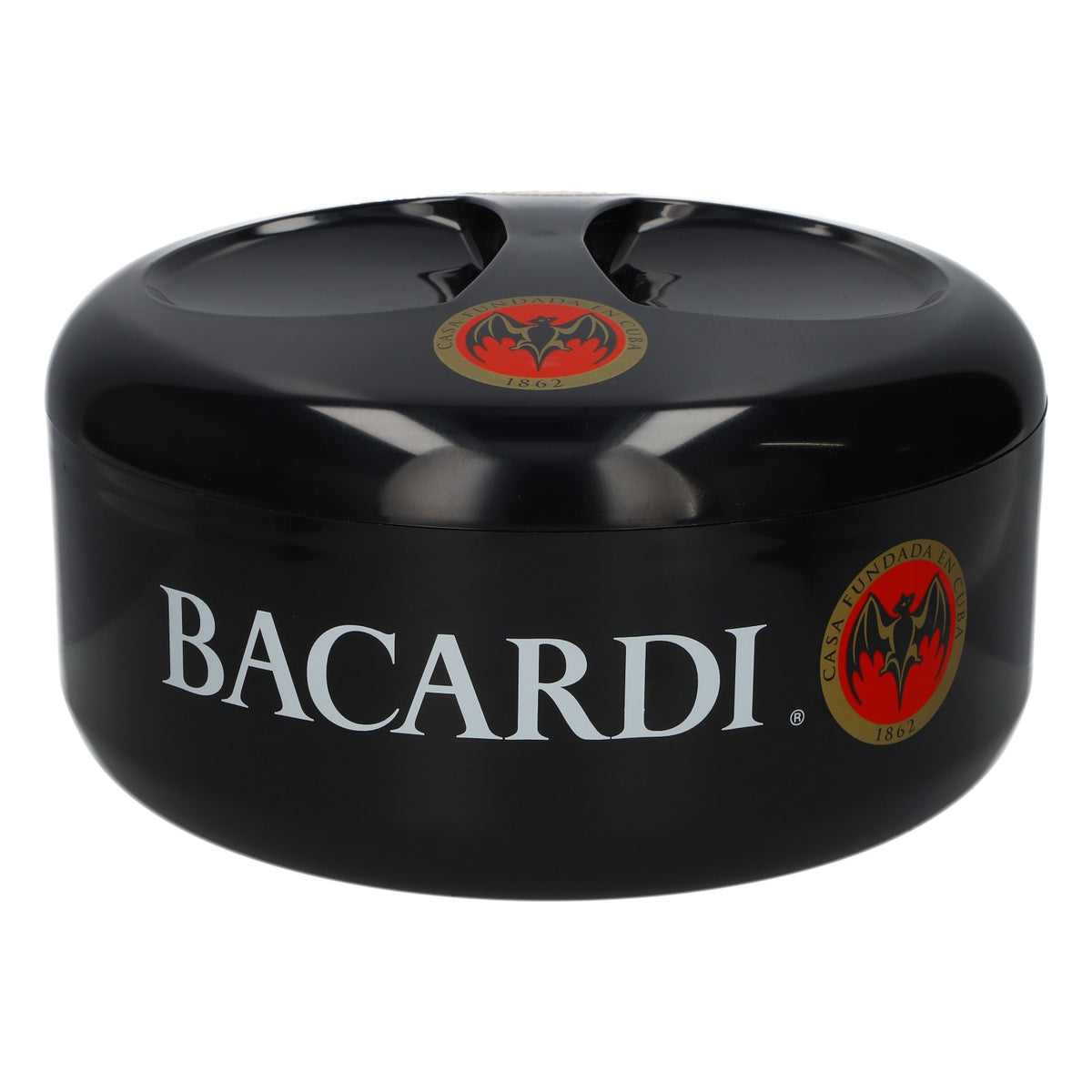 Refroidisseur de bouteille pour rhum Bacardi, logo « chauve-souris », Casa Fundada 1862, neuf, noir