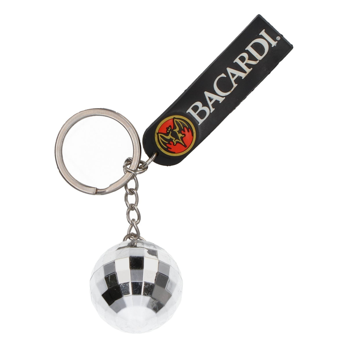 Porte-clés « boule disco » au rhum Bacardi