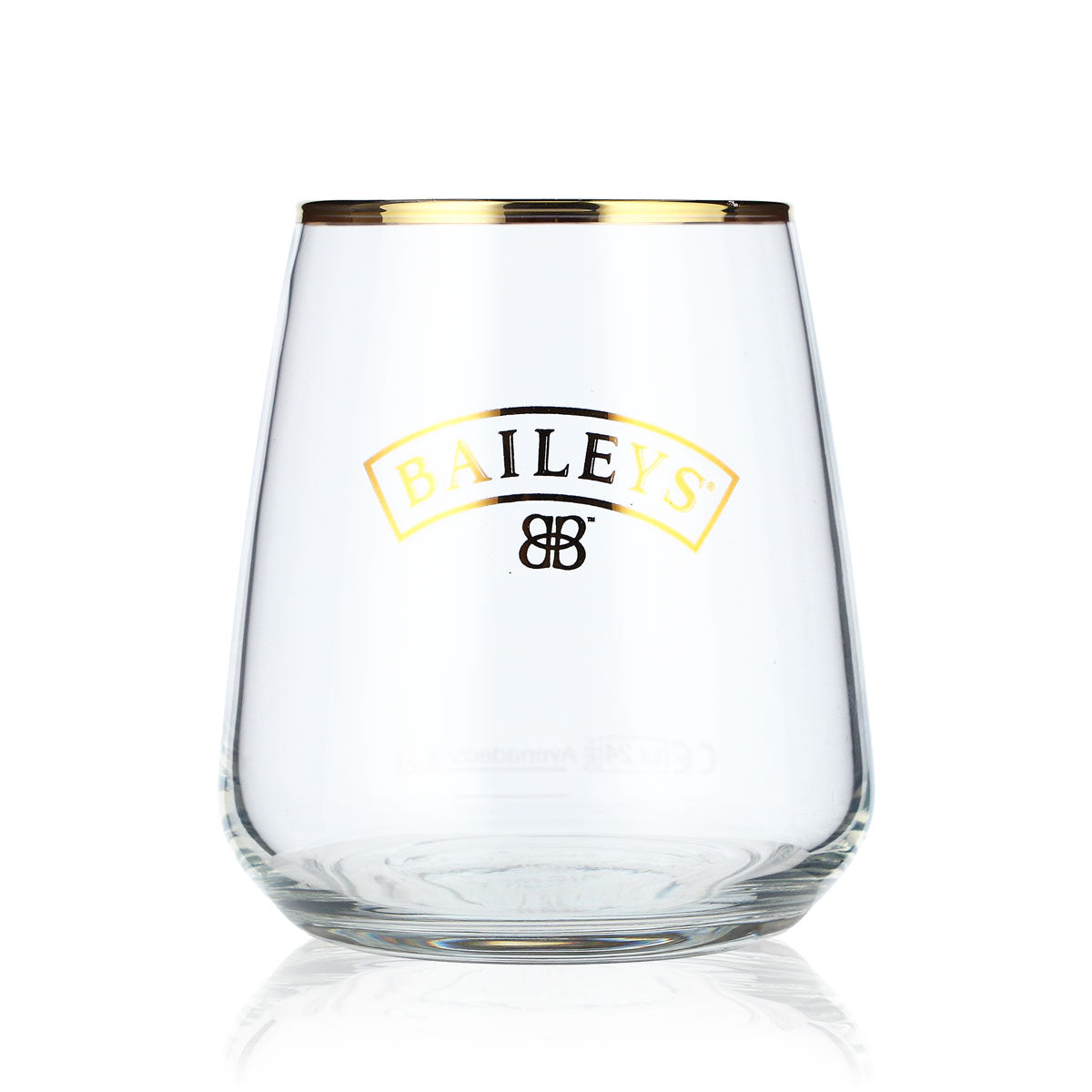 Verre à liqueur Baileys 4 cl Verres à liqueur coniques Logo avec bord doré