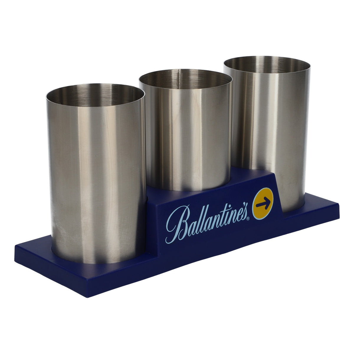 Ballantines Whiskey Présentoir de table Porte-bouteilles Organiseur de bar Acier inoxydable – Vue 2