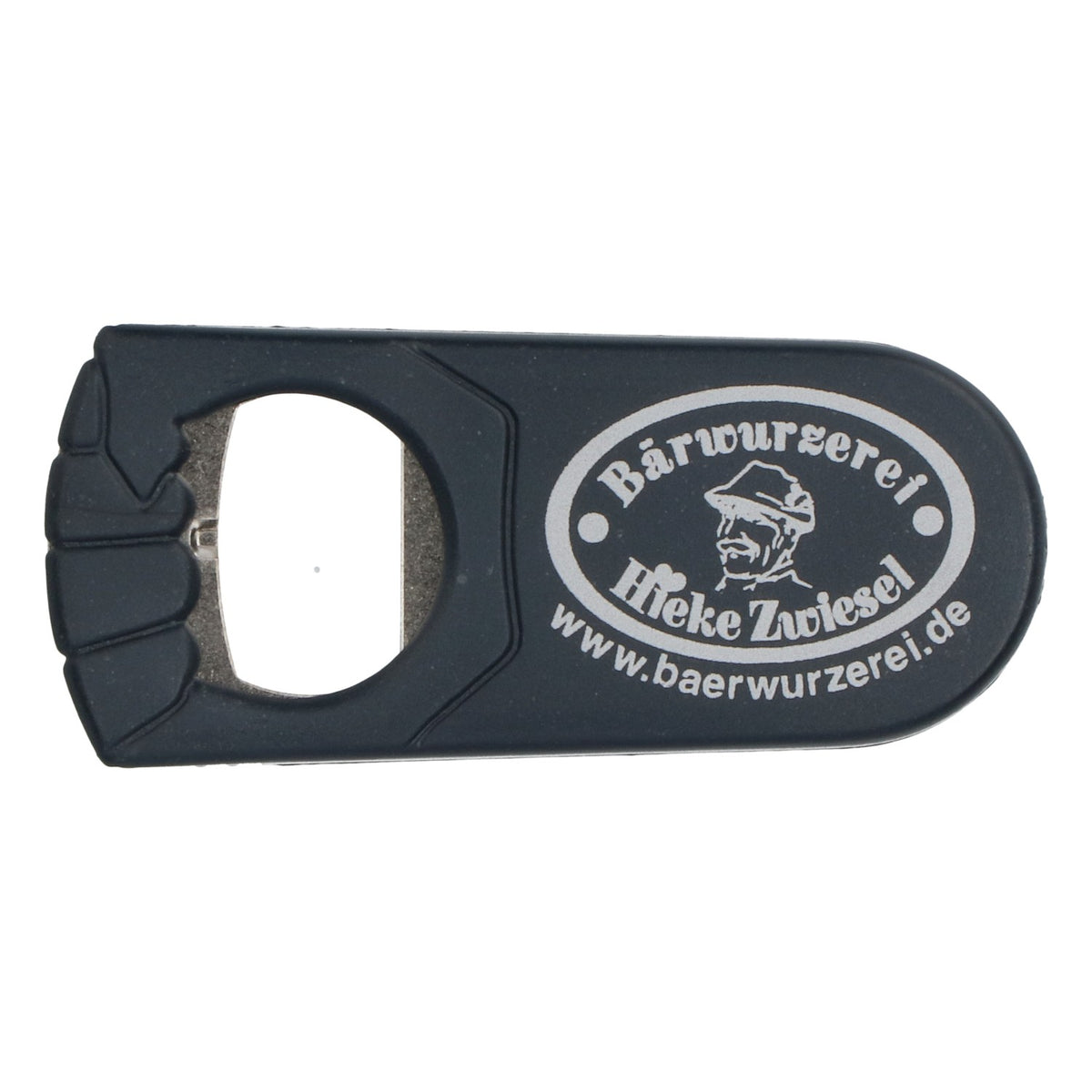 Bärwurzerei Hieke Zwiesel - Ouvre-bouteille pour liqueur, noir, logo gris – Vue 2