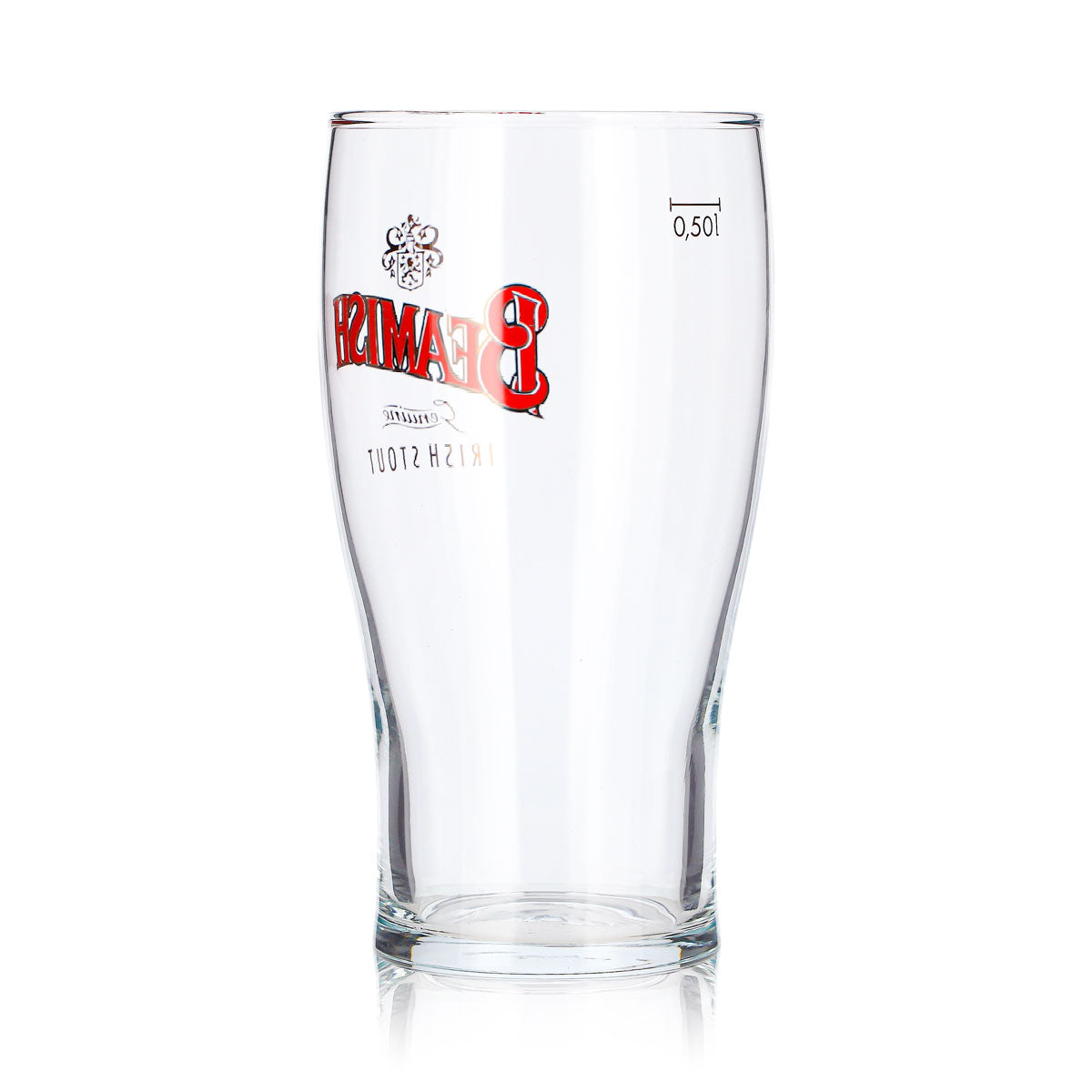 Verre à bière Beamish 0,5 l, logo « Irish Stout » avec blason – Vue 4
