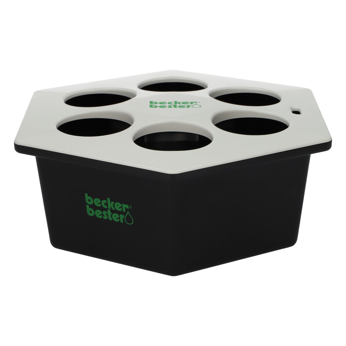 Refroidisseur de bouteilles Becker's Bester Saft, modèle « Konferenzkühler », hexagonal, noir