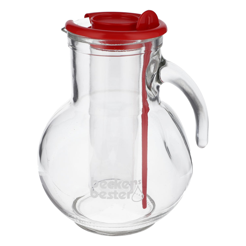 Beckers Bester Saft Carafe Carafe à eau avec tube à glace et agitateur