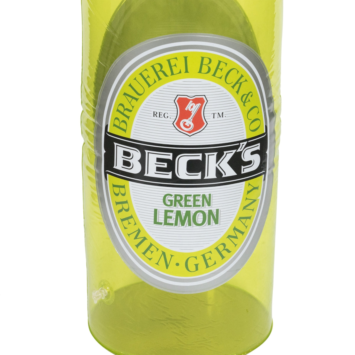 Bouteille gonflable Becks 1,5 m, support gonflable, événementiel, publicitaire, citron vert – Vue 2