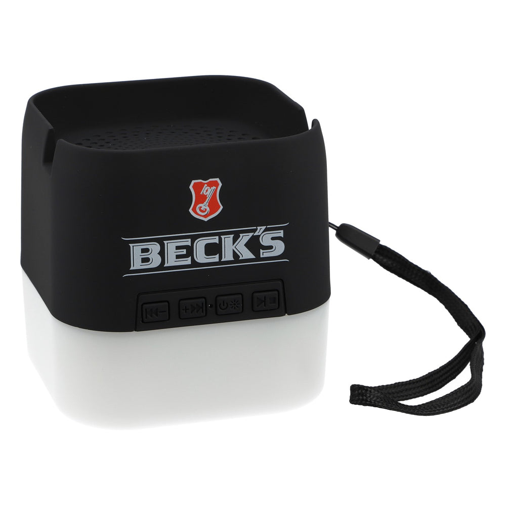 Enceinte Bluetooth Becks Bier avec lumière LED et fonction musicale