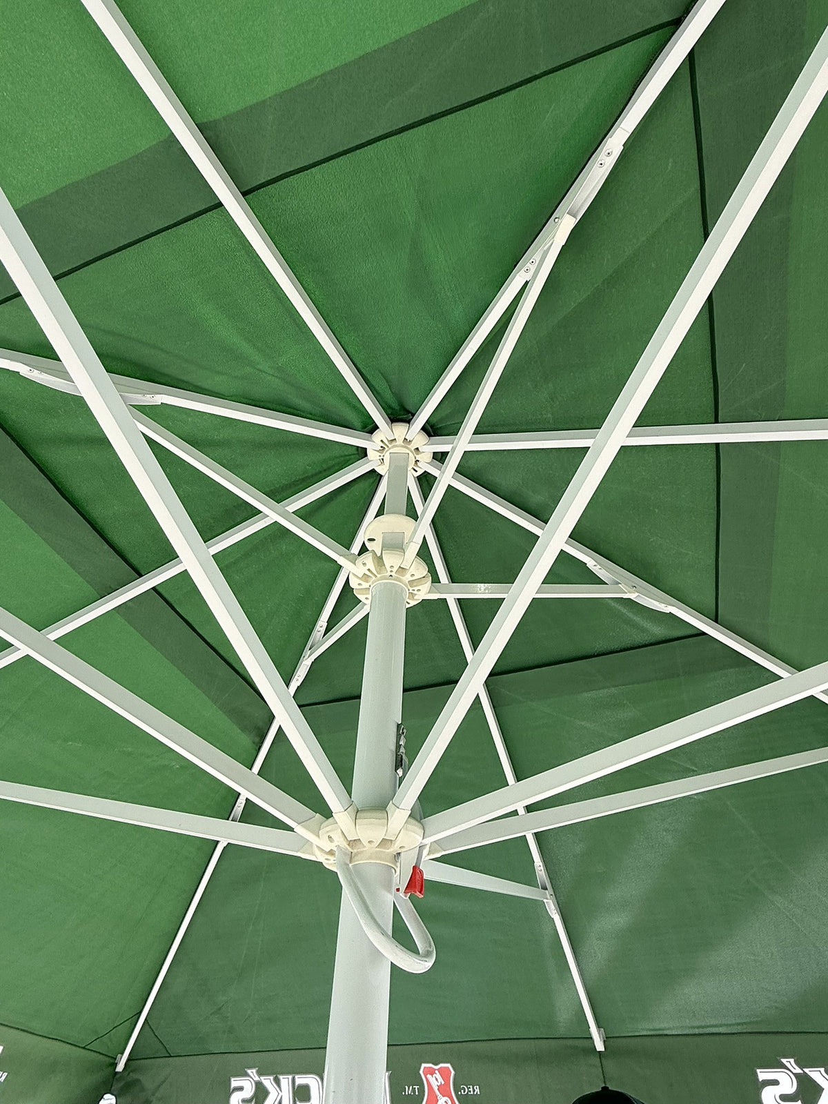Parasol de Beck 4 x 4 m – Brasserie, restauration, café en plein air – Vue 2