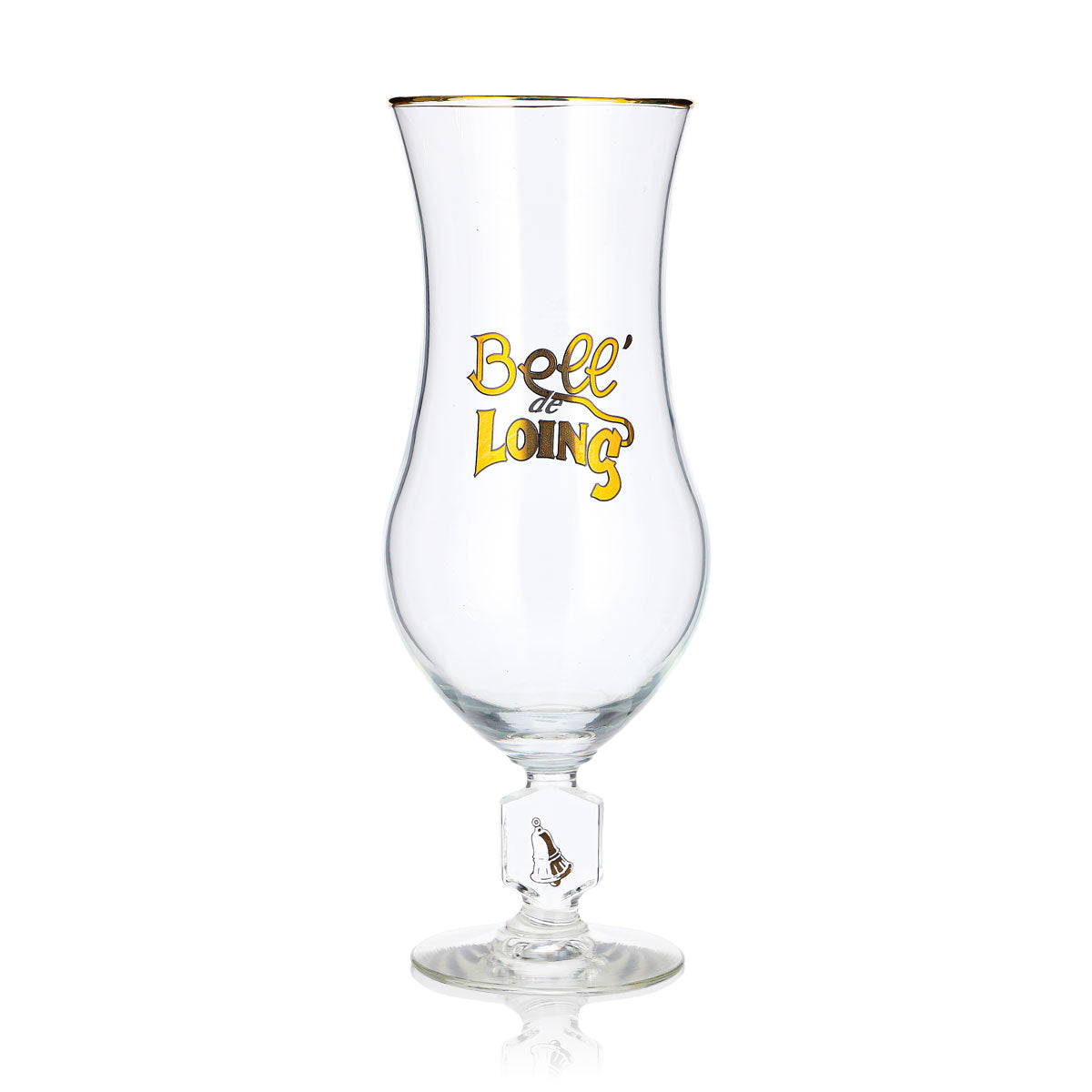 Verre à bière « Bell' De Loing » 0,33 l, forme calice, bord doré, Durabor