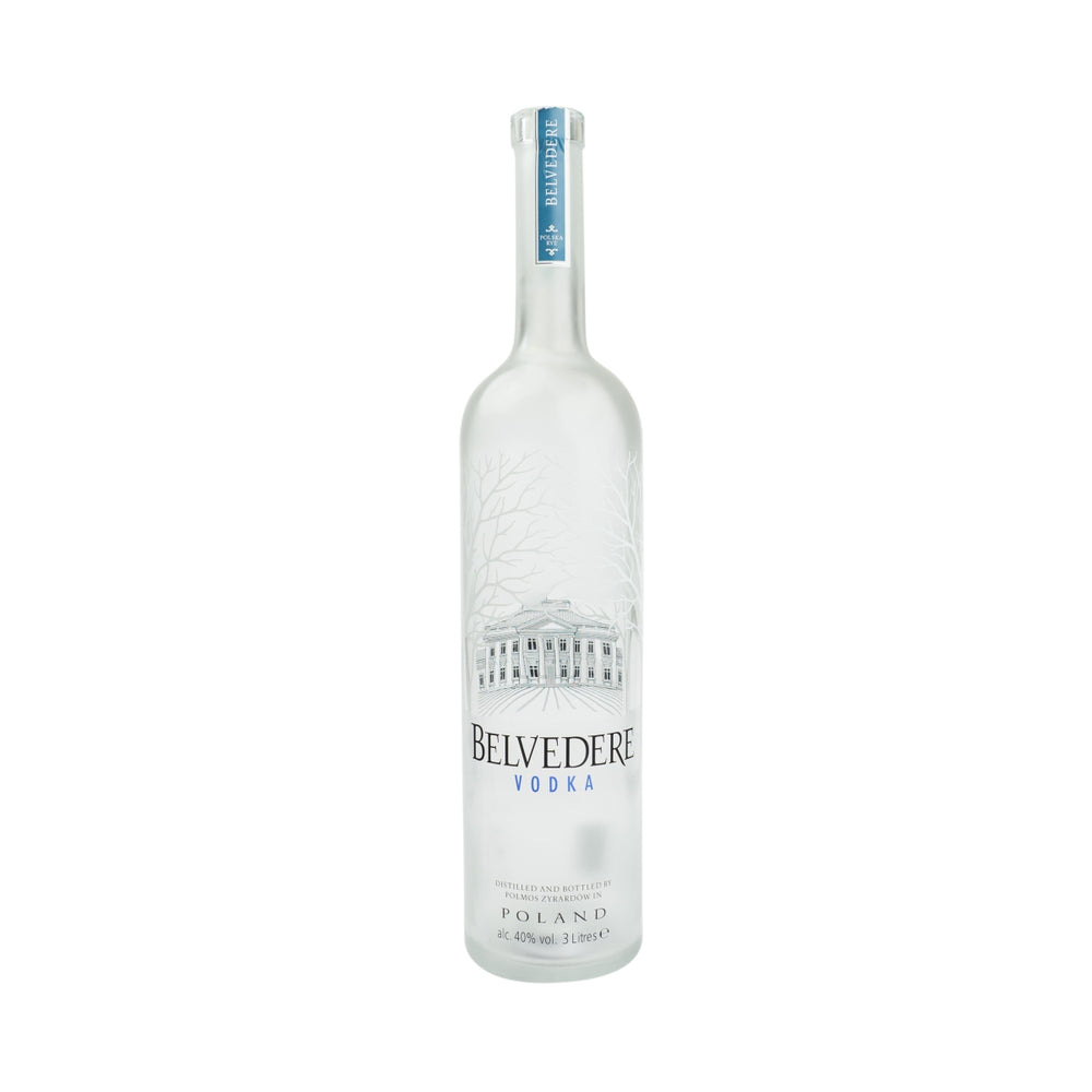 Bouteille vide Belvedere Vodka 3 l avec lampe décorative LED et tirelire Empty Bottle Bar