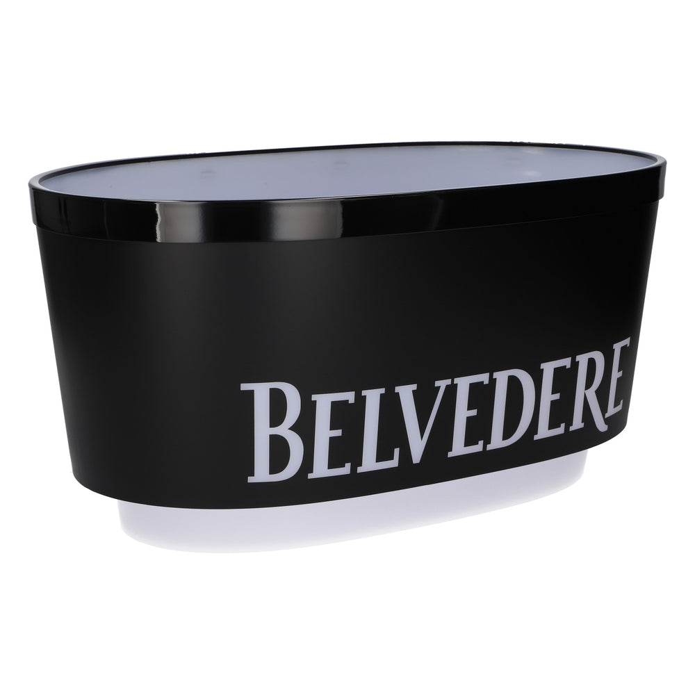 Refroidisseur de bouteilles Belvedere Vodka XL avec bac à glaçons, noir