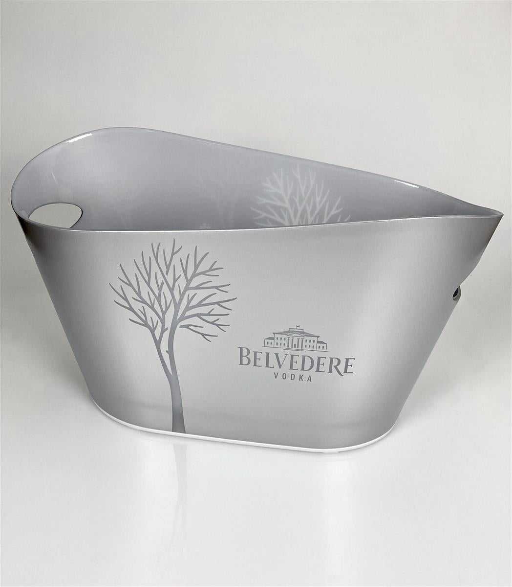Belvedere Vodka LED Refroidisseur de bouteille rechargeable Bac à glaçons Magnum argenté – Vue 2