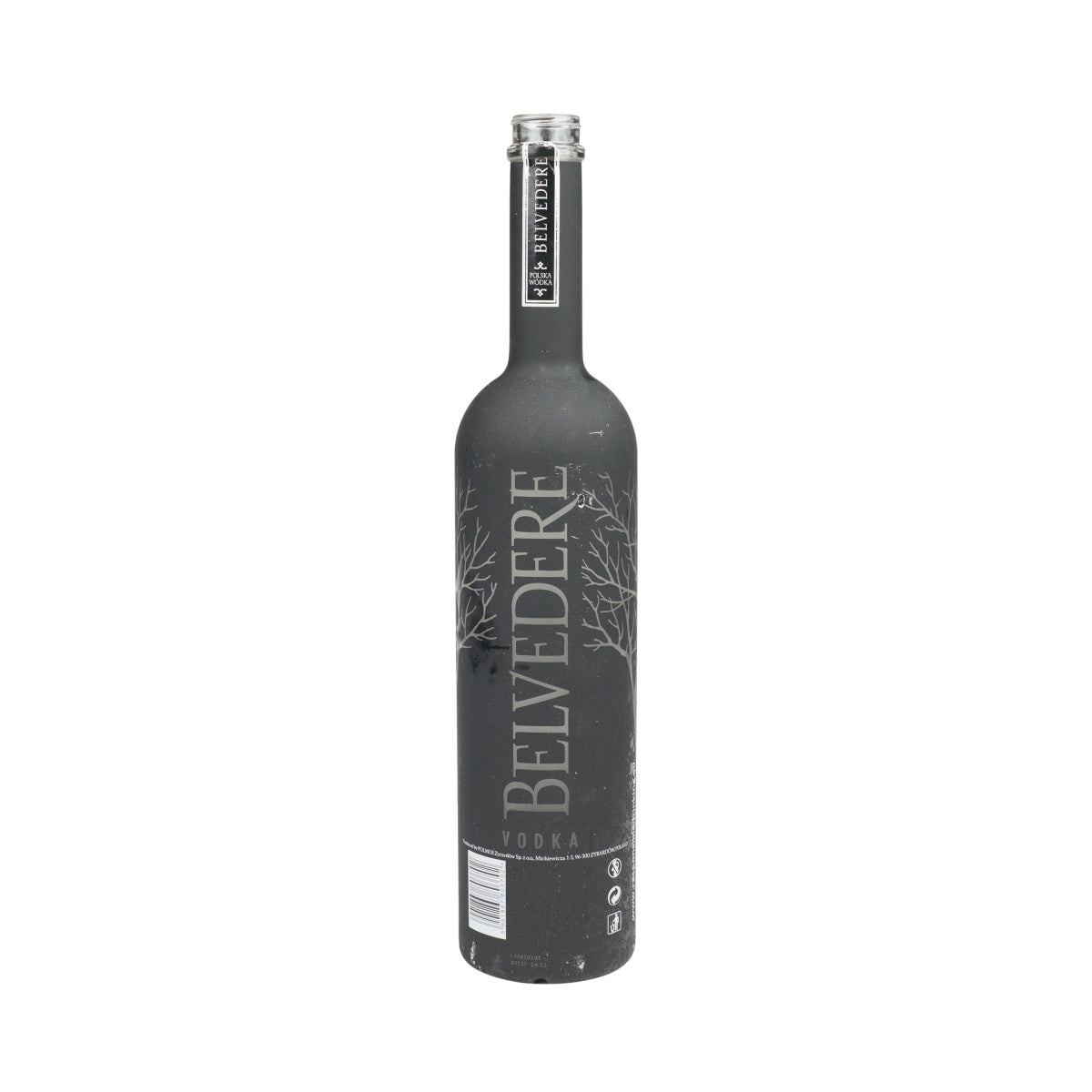 Belvedere Vodka BOUTEILLE vide 1,75 l noir mat LED décoration tirelire bricolage bar – Vue 2