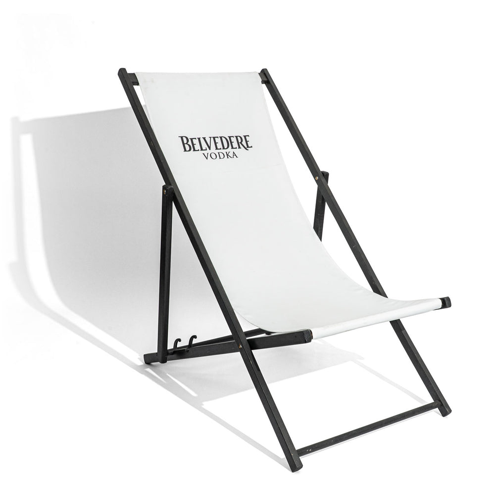 Belvedere Vodka Chaise longue Beach Chair Chaise pliante Mobilier de salon d'extérieur Produit de deuxième choix