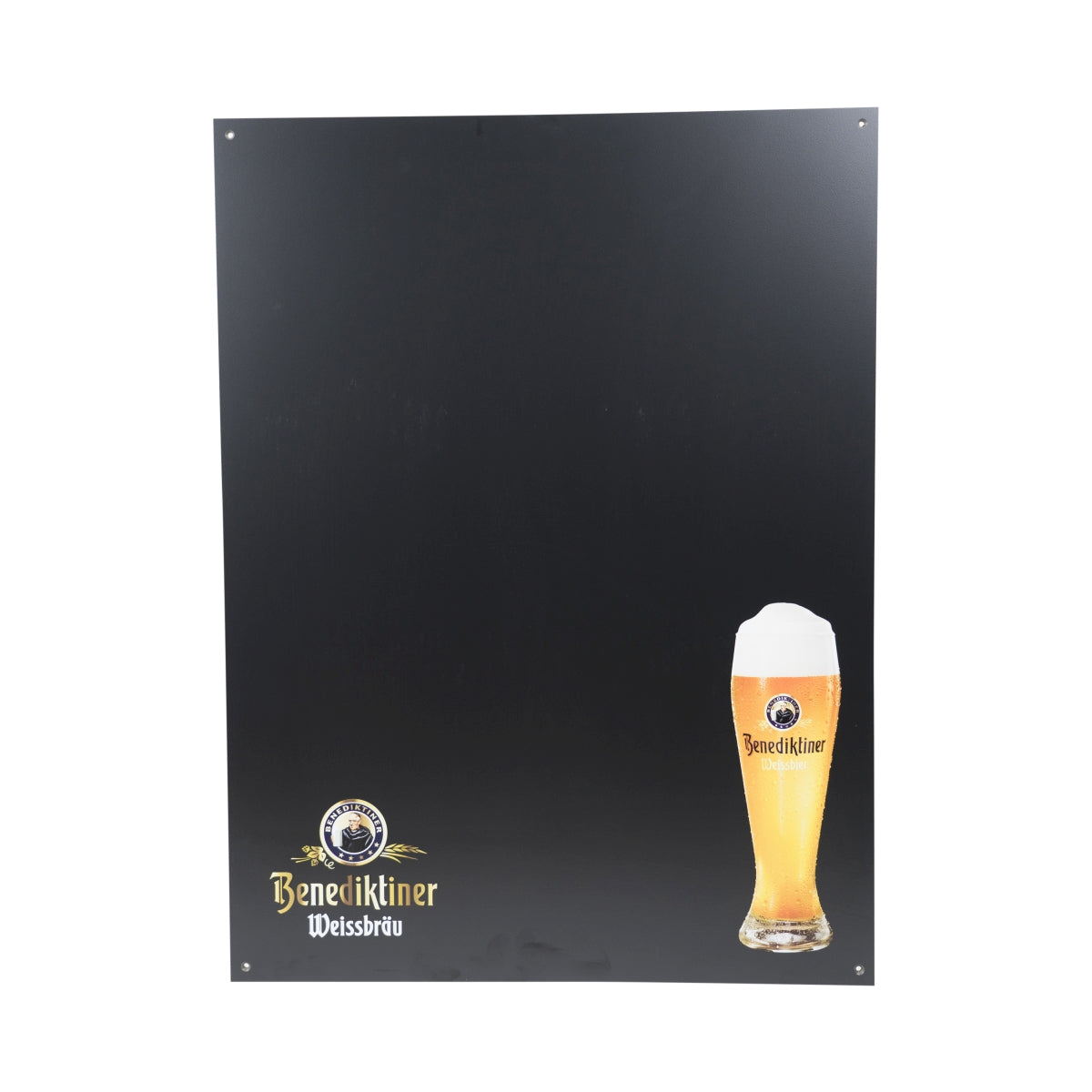 Tableau noir pour bière bénédictine 89 x 62 Menu gastronomique Panneau de brasserie Mur Bar