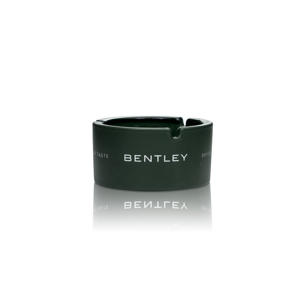 Cendrier Bentley en verre vert pour cigarettes et cigares, pour collectionneurs, pour voiture ou jardin