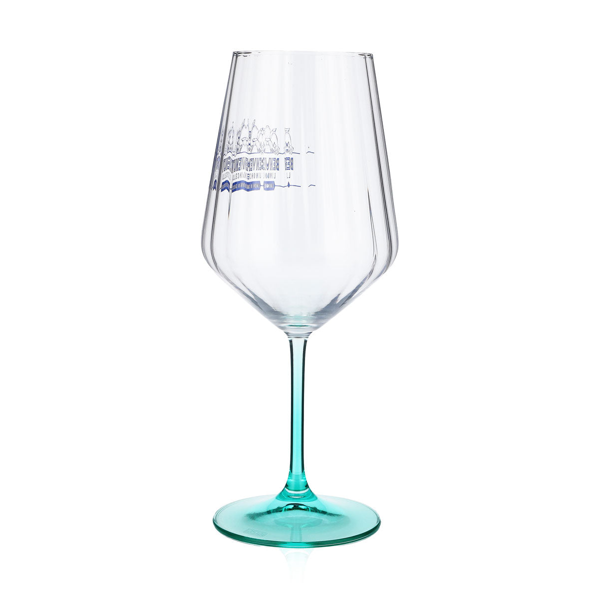 Benvenuti Limoncello Verre ballon Verre à vin 0,53 l Pied turquoise Rastal – Vue 3