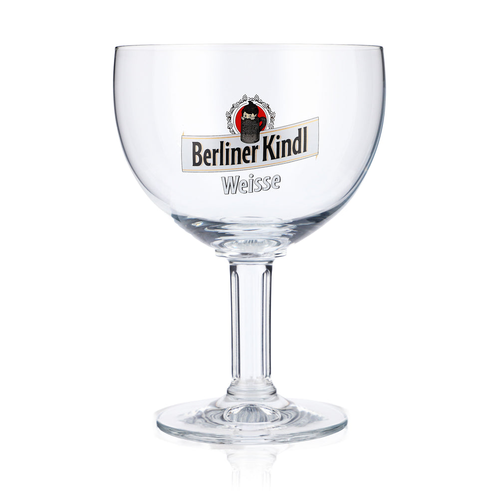 Verres à bière Berliner Kindl 0,3 l, forme coupe, inscription blanche, Ritzenhoff