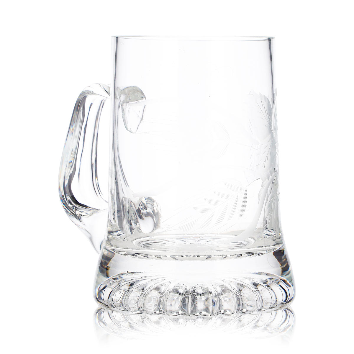 Verre à bière, chope à bière, verre à bière, chope de bière 0,44 l, logo gravé, fond en étoile en relief – Vue 3