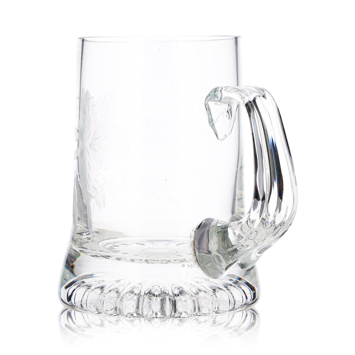 Verre à bière, chope à bière, verre à bière, chope de bière 0,44 l, logo gravé, fond en étoile en relief – Vue 5
