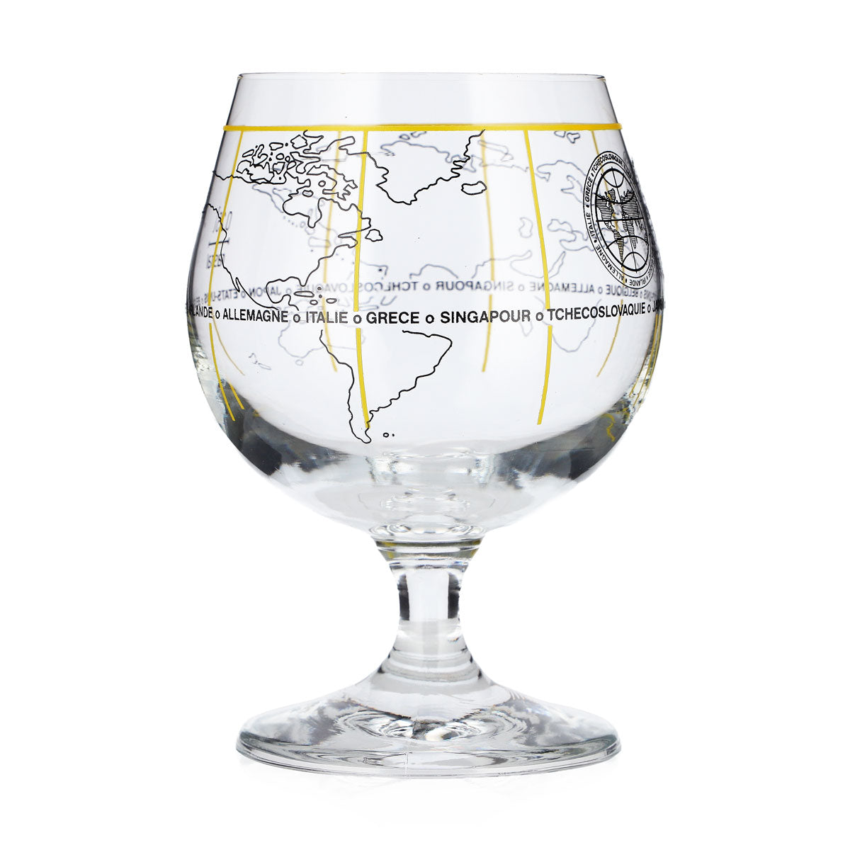 Verre à bière « Bieres du Monde » 0,25 l, forme de coupe, carte du monde, Rastal – Vue 2