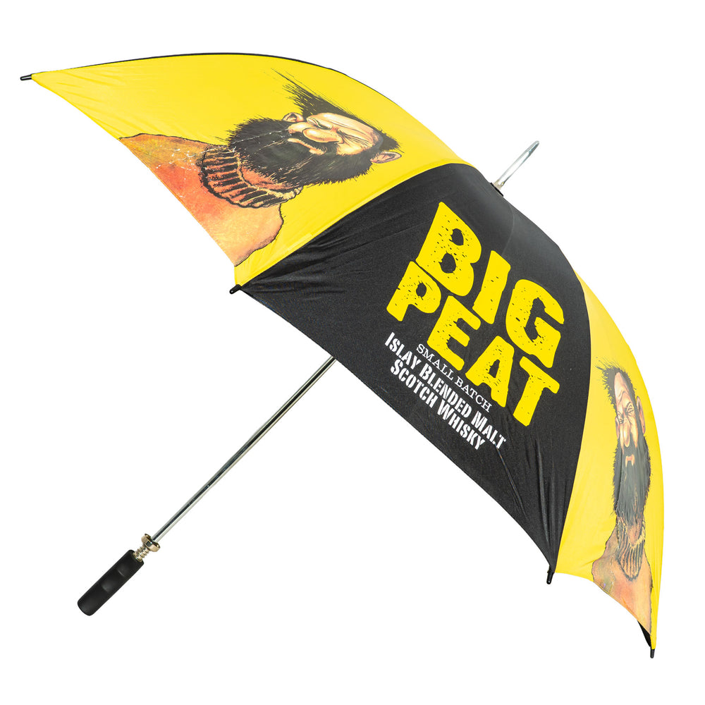 Verre à whisky Big Peat, poignée rembourrée noire/jaune, envergure 130 cm, polyester