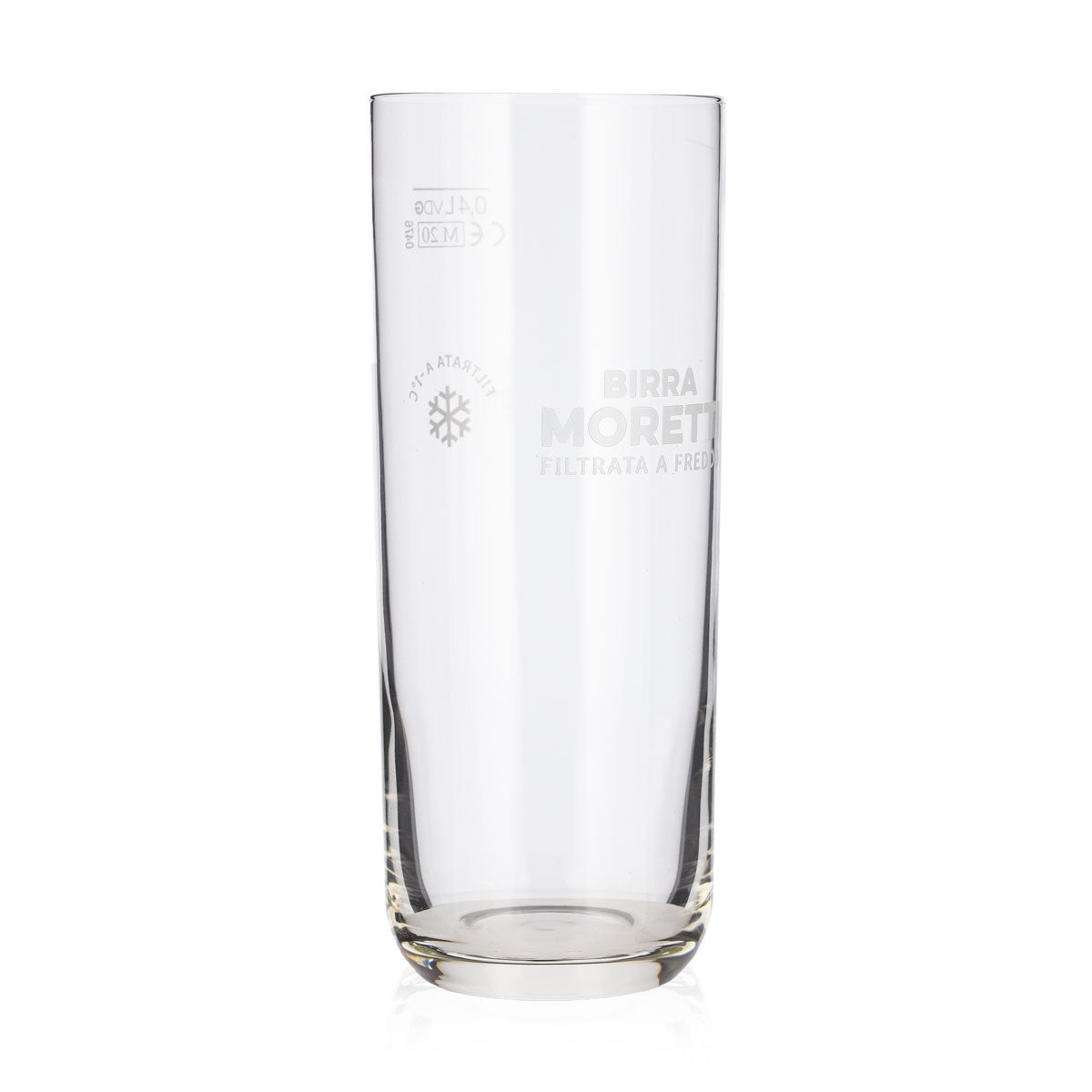 Verre à bière Birra Moretti, verre de 0,4 l, logo blanc, verre à bière Willibecher – Vue 2