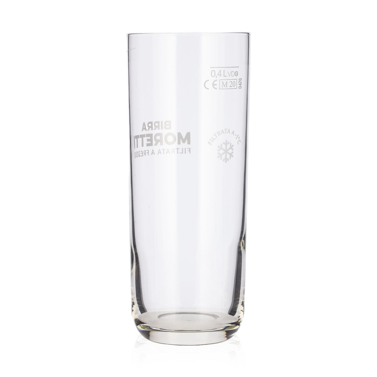 Verre à bière Birra Moretti, verre de 0,4 l, logo blanc, verre à bière Willibecher – Vue 3