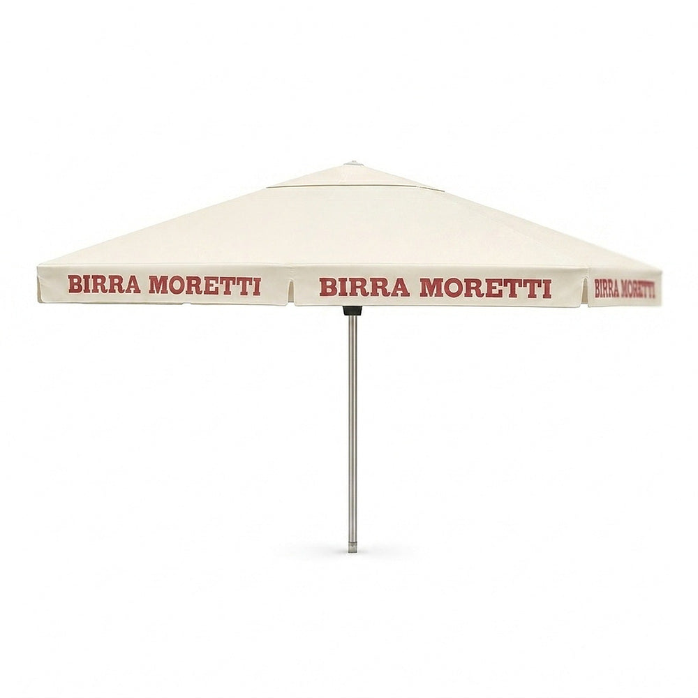 Parasol Birra Moretti 4 x 4 m – Brasserie, restauration, café en plein air