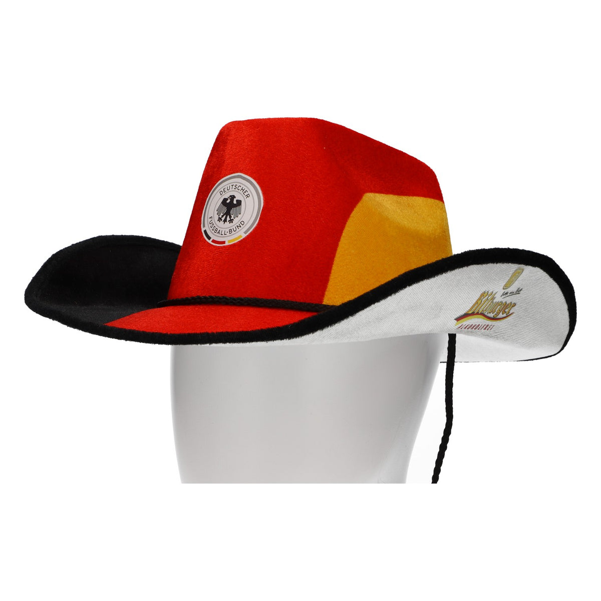 Chapeau de cowboy Bitburger Bier Allemagne – 20 ans de partenariat – Sans alcool – Vue 2