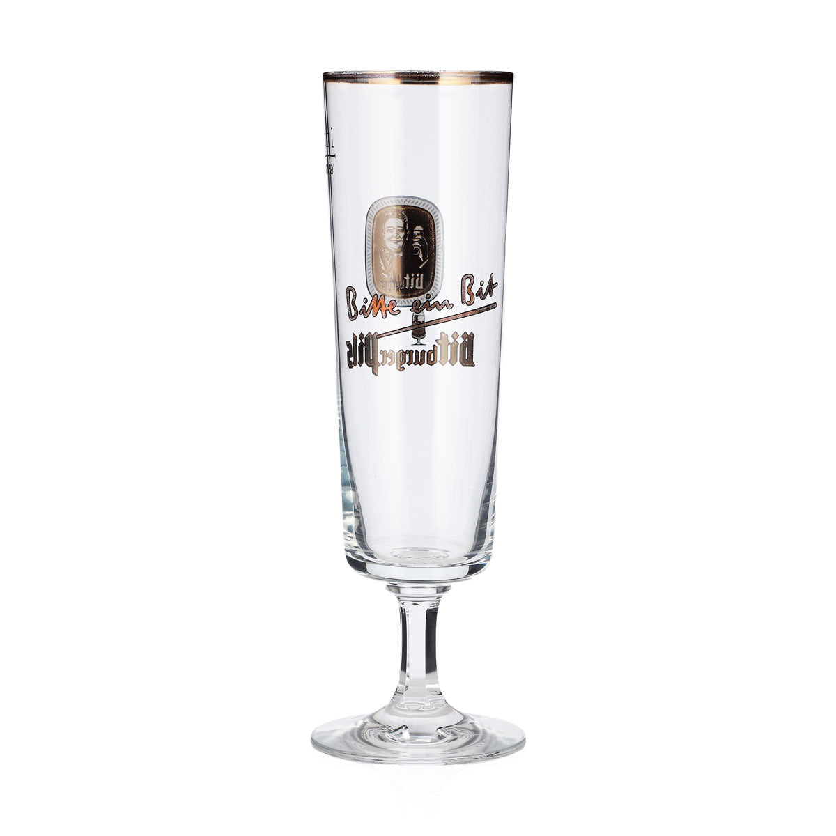 Verre à bière Bitburger 0,2 l, forme tulipe, bord doré, verre à bière Rastal, verre à pied – Vue 3