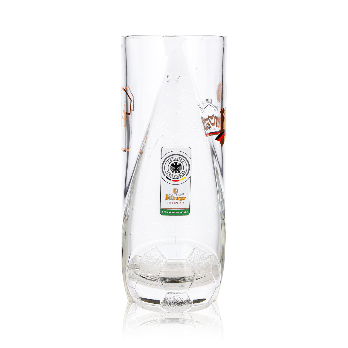Verre à bière Bitburger 0,4 l, chope DFB Premium sans alcool, numéro de maillot 4 – Vue 4