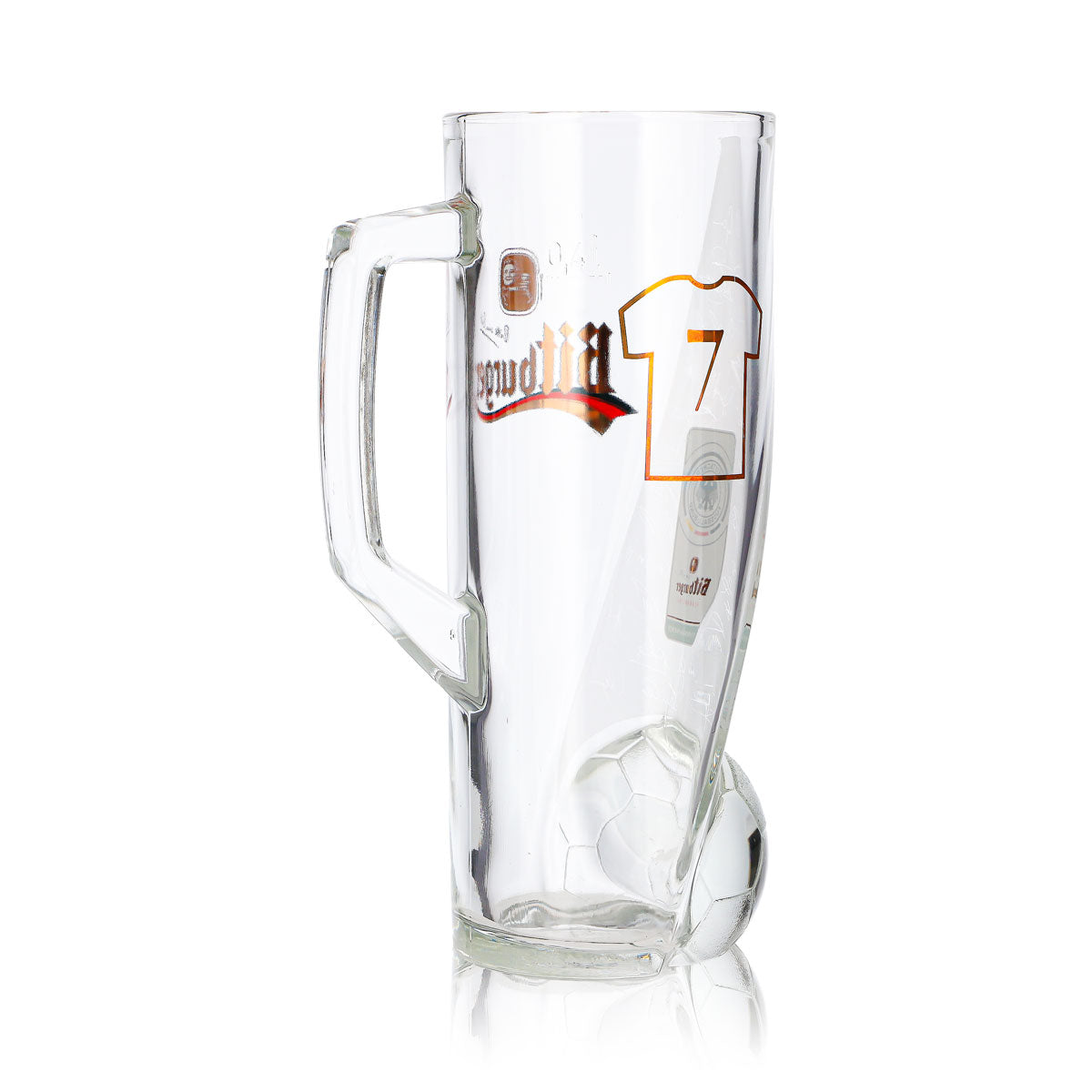Verre à bière Bitburger 0,4 l, chope DFB Premium sans alcool, numéro de maillot 7 – Vue 5