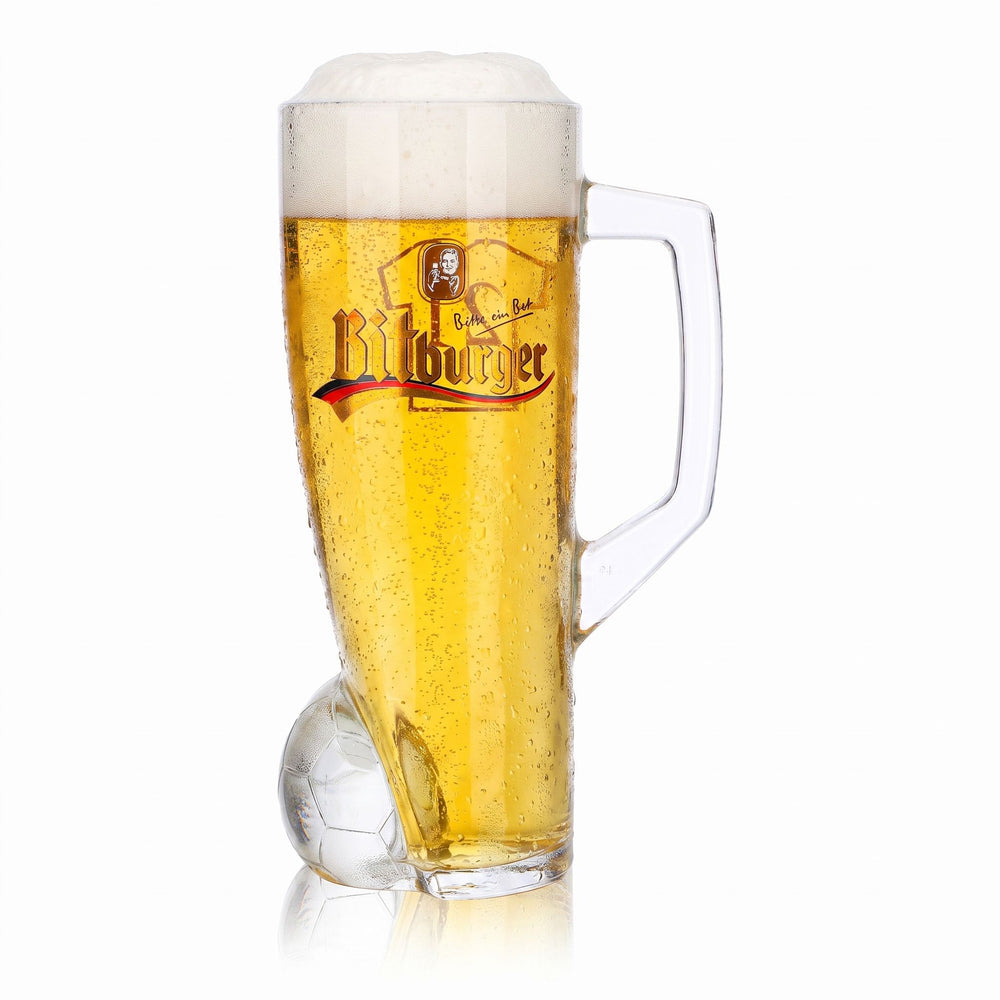 Verre à bière Bitburger 0,4 l, chope DFB Premium sans alcool, numéro de maillot 21