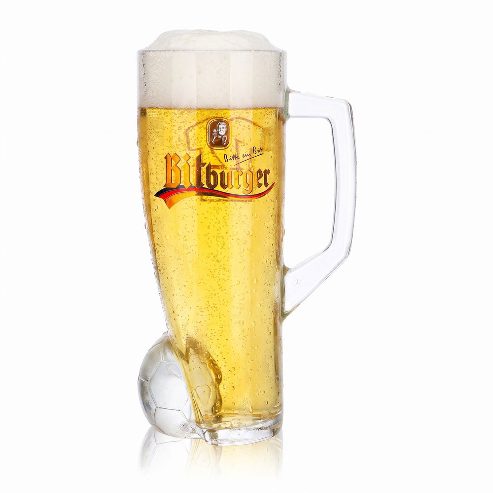 Verre à bière Bitburger 0,4 l, chope DFB Premium sans alcool, numéro de maillot 12