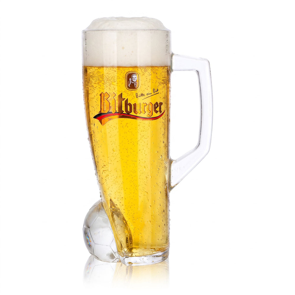 Verre à bière Bitburger 0,4 l, chope DFB Premium sans alcool, numéro de maillot 19