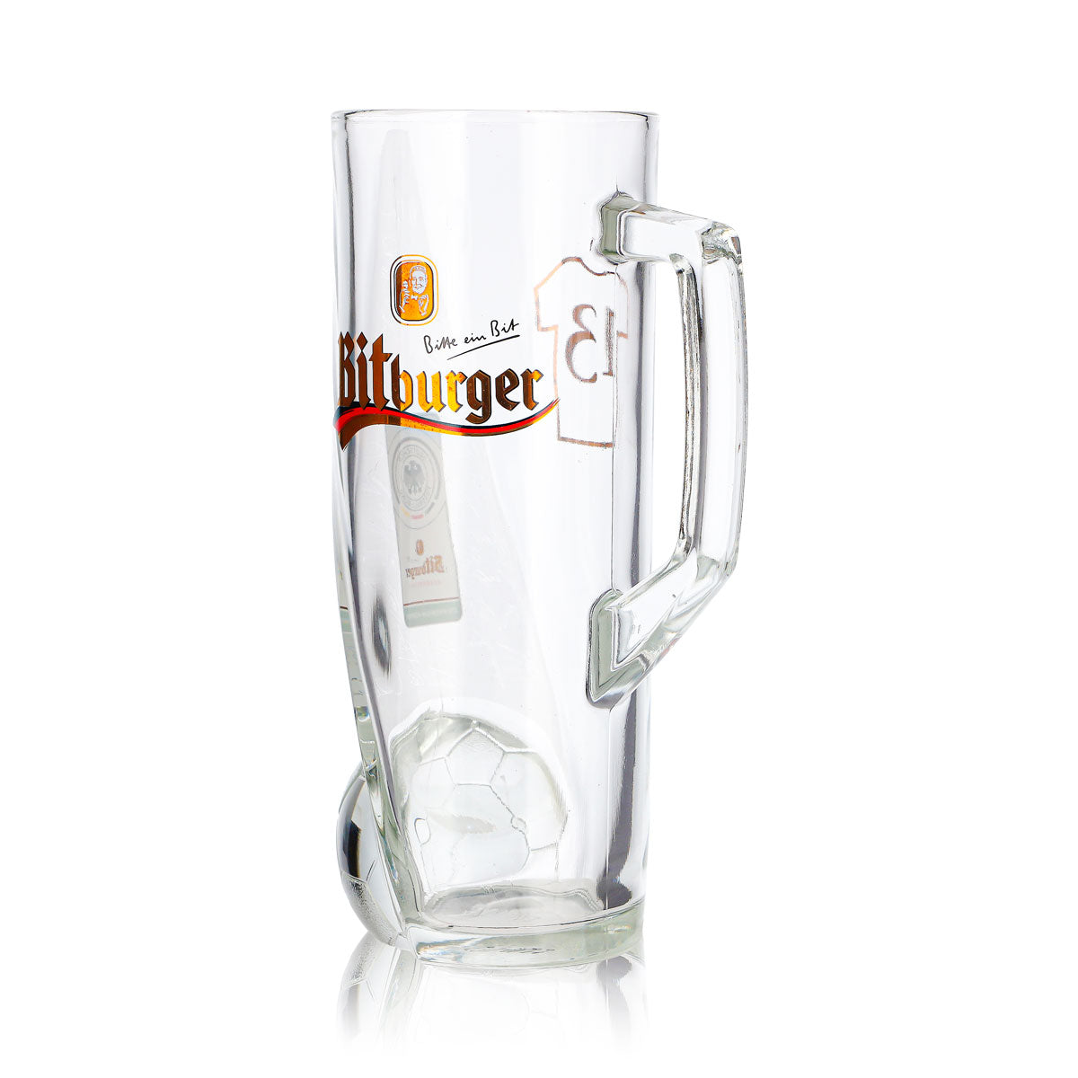 Verre à bière Bitburger 0,4 l, chope DFB Premium sans alcool, numéro de maillot 13 – Vue 6