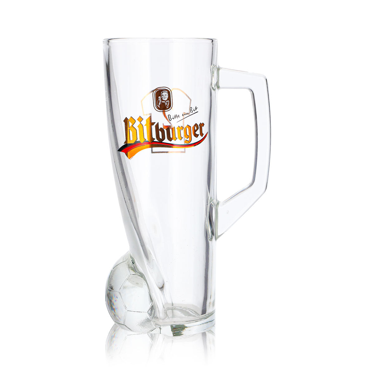 Verre à bière Bitburger 0,4 l, chope DFB Premium sans alcool, numéro de maillot 2 – Vue 2