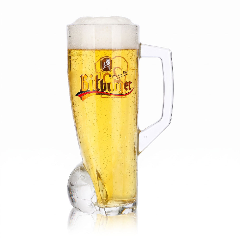 Verre à bière Bitburger 0,4 l, chope DFB Premium sans alcool, numéro de maillot 23