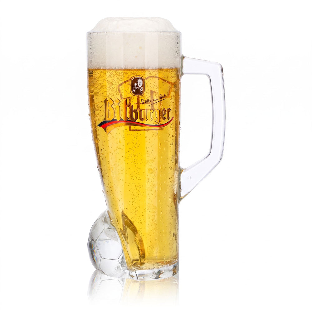Verre à bière Bitburger 0,4 l, chope DFB Premium sans alcool, numéro de maillot 14