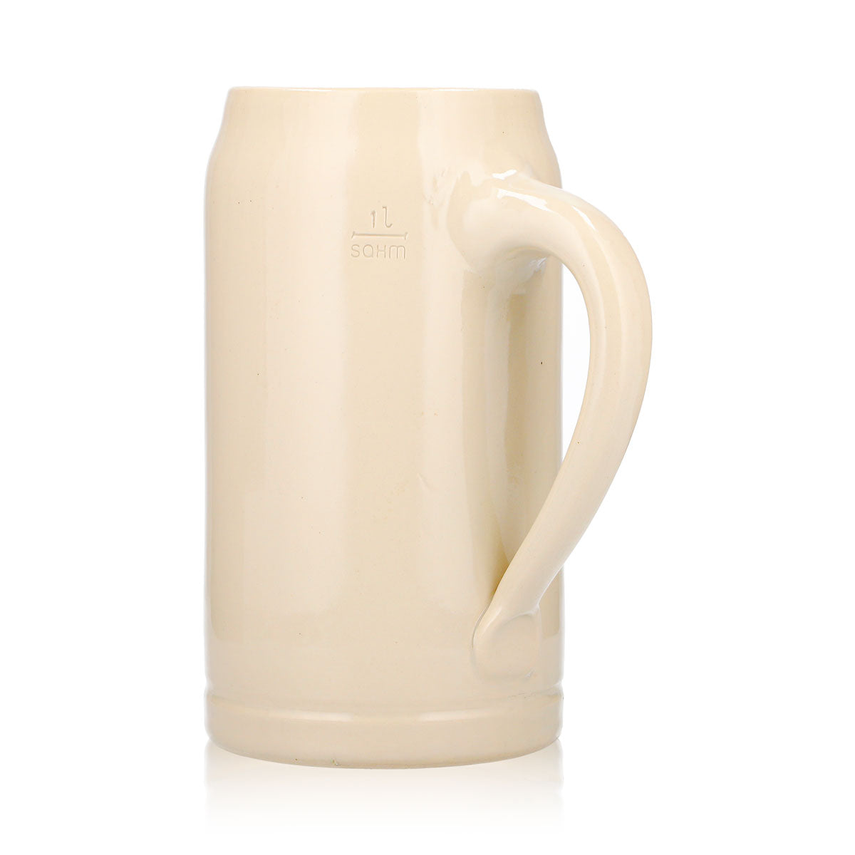 Verre à bière Bitburger 1 l, chope en terre cuite Sahm, chopes bavaroises – Vue 5