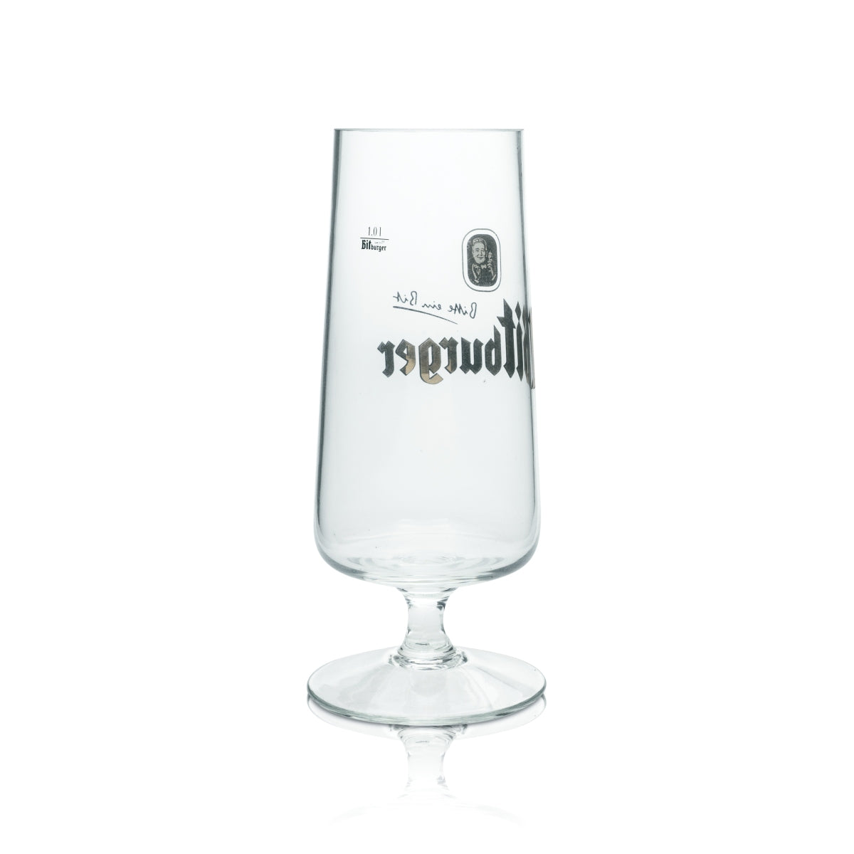 Verre à bière Bitburger 1 l XL coupe tulipe verres bottes pied brassage chope – Vue 2