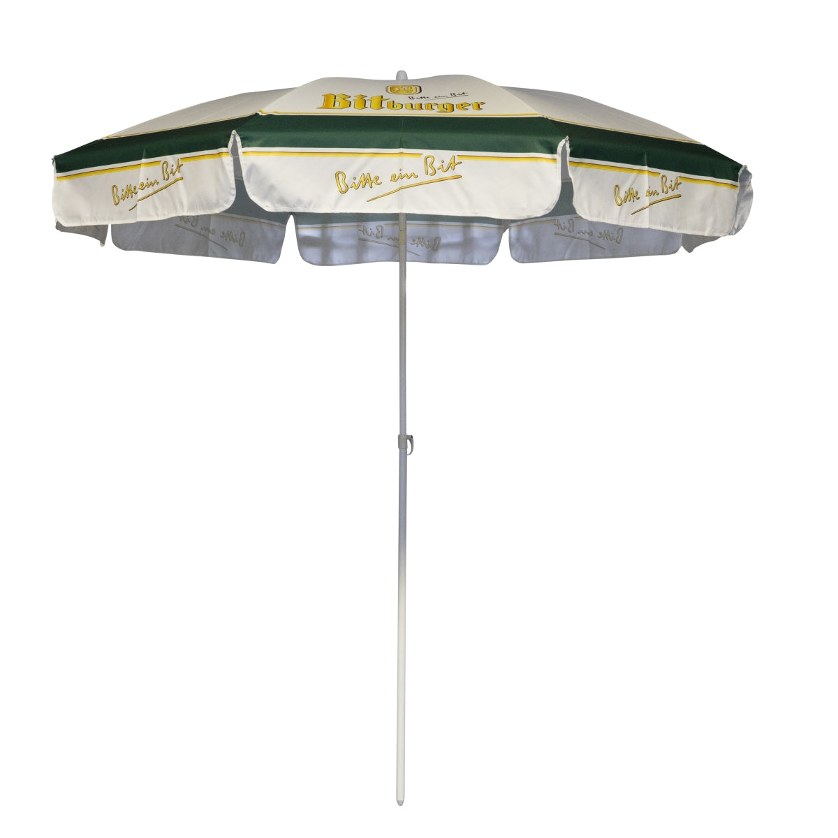 Parasol Bitburger Ø2m Gastro Brasserie Protection contre la pluie Jardin