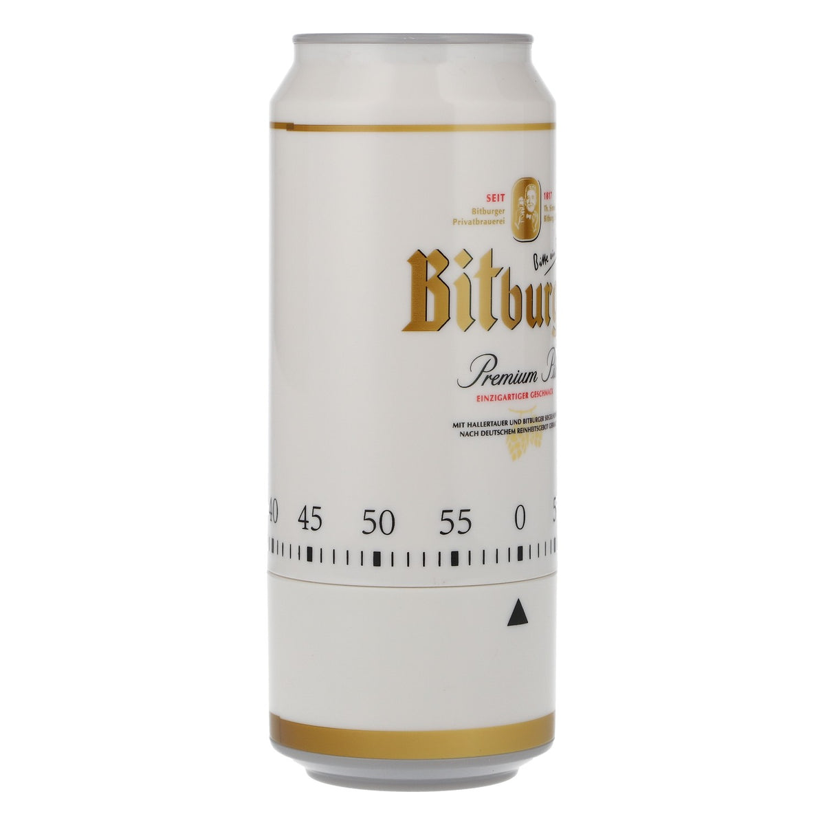 Minuteur de cuisine Bitburger, minuteur à œufs, minuteur de courte durée, minuteur en canette de bière, design emblématique – Vue 2