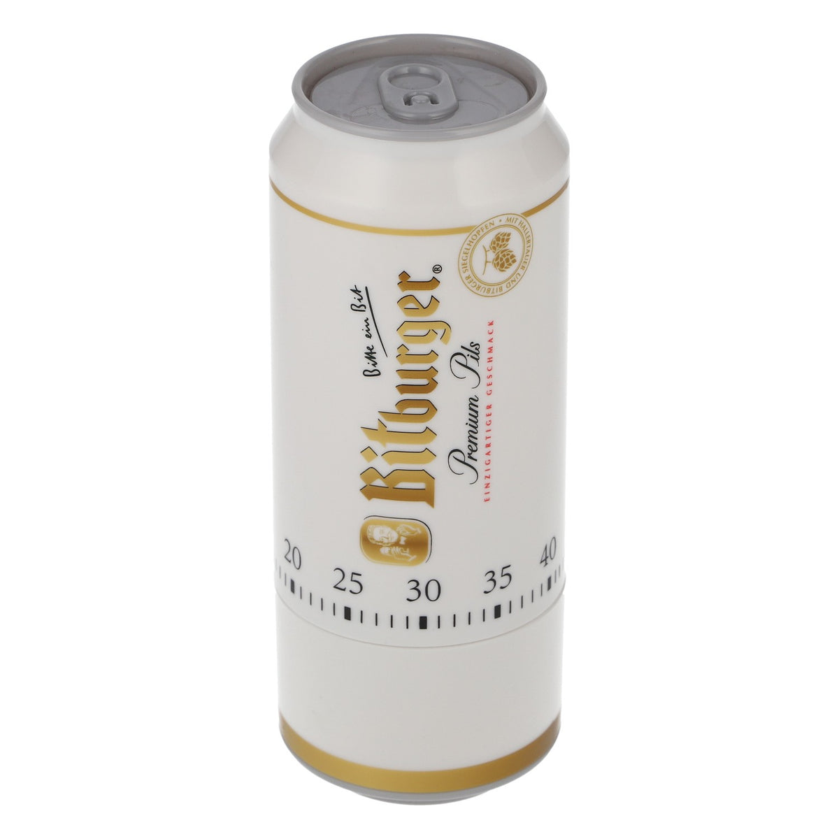 Minuteur de cuisine Bitburger, minuteur à œufs, minuteur de courte durée, minuteur en canette de bière, design emblématique – Vue 3