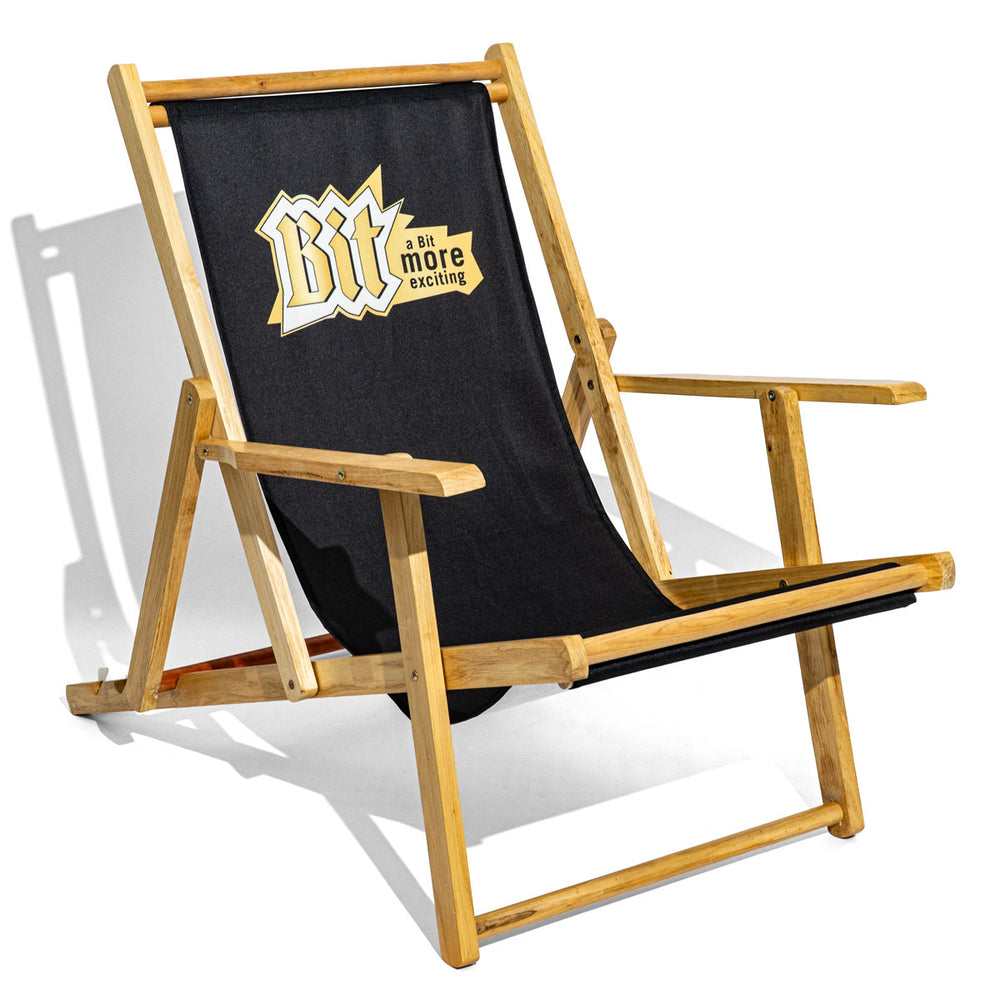 Chaise longue Bitburger Meubles de salon Chaise de plage Chaise pliante Accoudoirs Bar de plage