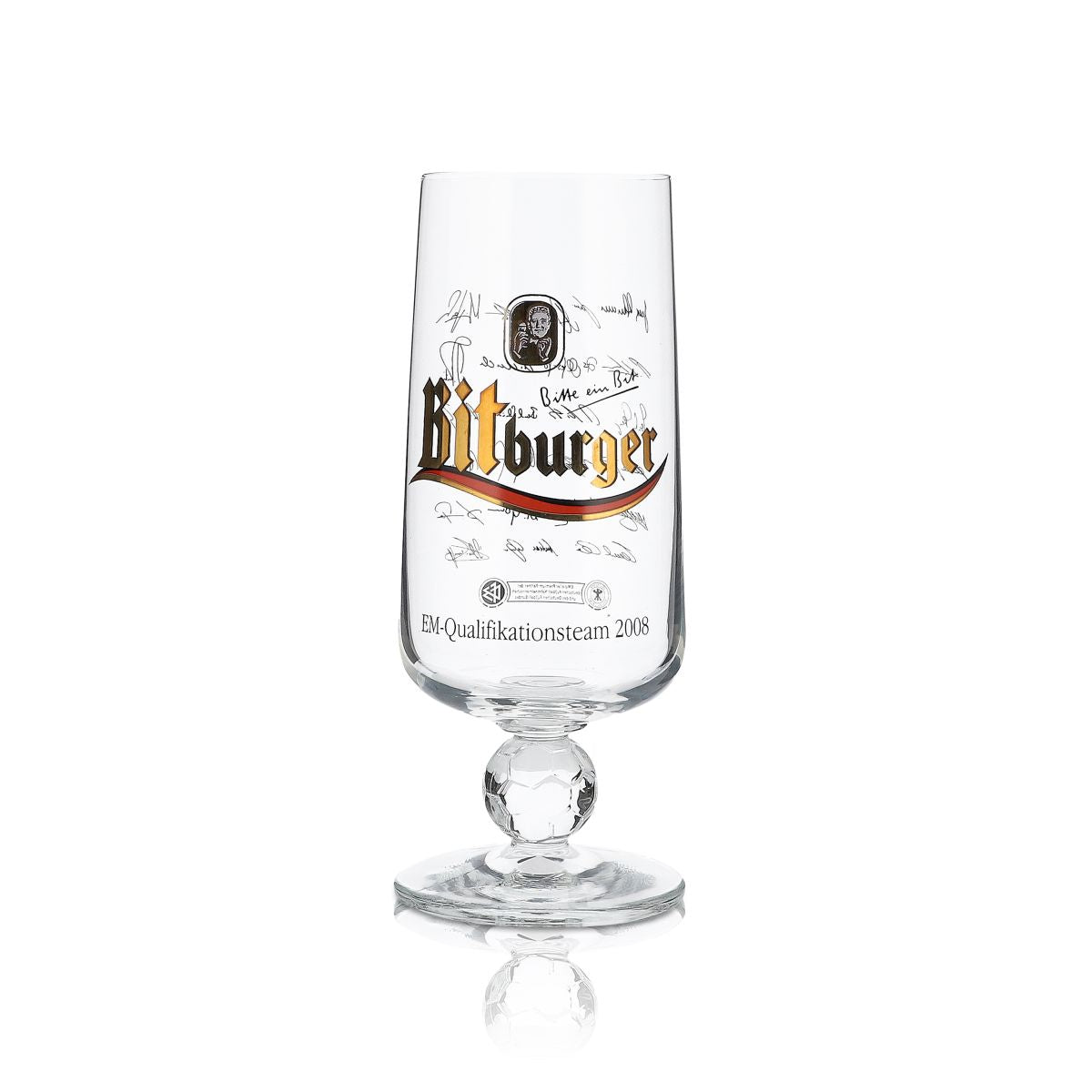 Bitburger édition spéciale verre de collection 0,3 l édition annuelle EM 2008 Allemagne