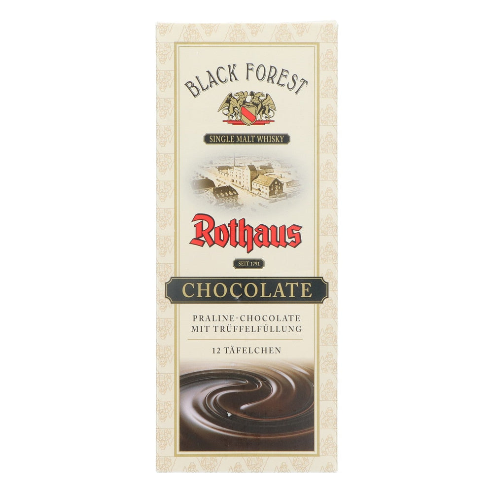10x Black Forest Rothaus Whisky chocolat Chocolate 100g noir 1,5%vol. alc.