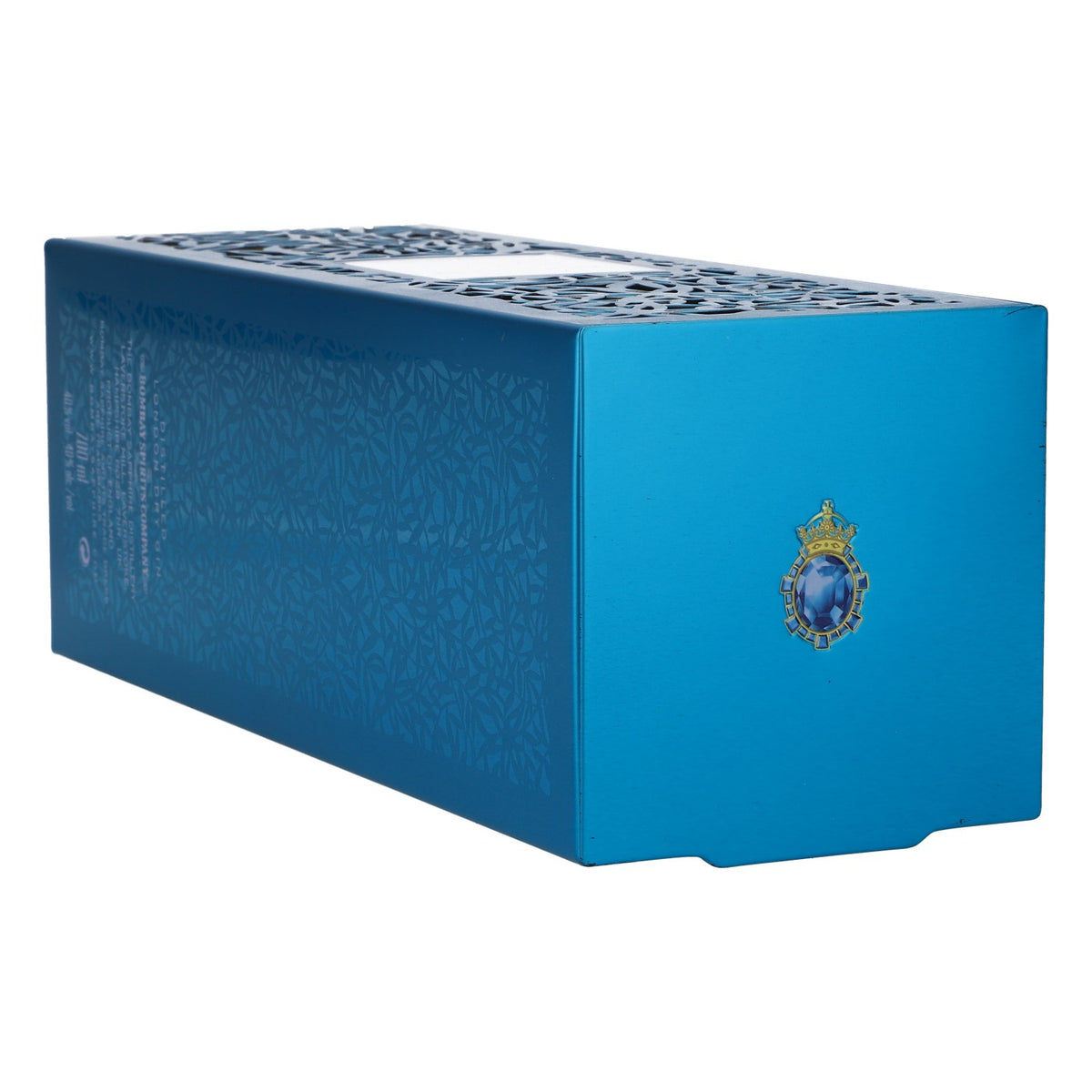 Boîte en métal pour bouteille de gin Bombay Sapphire, décoration de cuisine, 700 ml, bleu – Vue 5