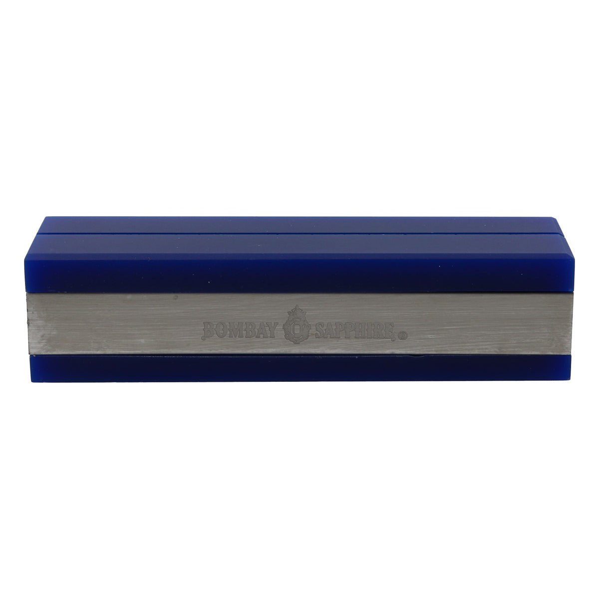 Porte-cartes Bombay Sapphire Gin, présentoir de table bleu carré avec argent – Vue 2