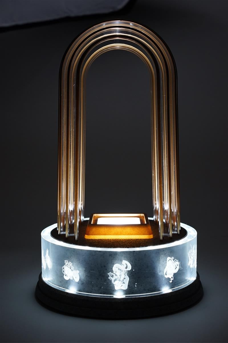 Bombay Sapphire Gin Enseigne lumineuse LED Glorifier Cage Présentateur Bouteille de 0,7 l